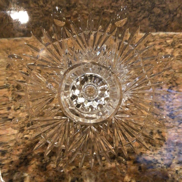 VINTAGE GODINGER LEAD CRYSTAL 8 INCH & 10 INCH PEDESTAL CAKE PLATES $60 - Picture 3 of 9